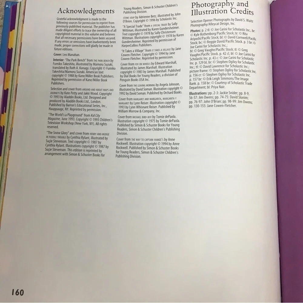 VINTAGE 1996 Book Hometowns Scholastic Classroom Homeschooling Reading School